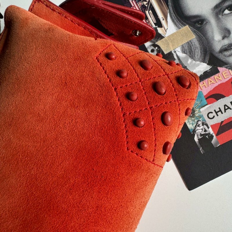 TODS 夕陽橘小WAVA 手提斜背包-20