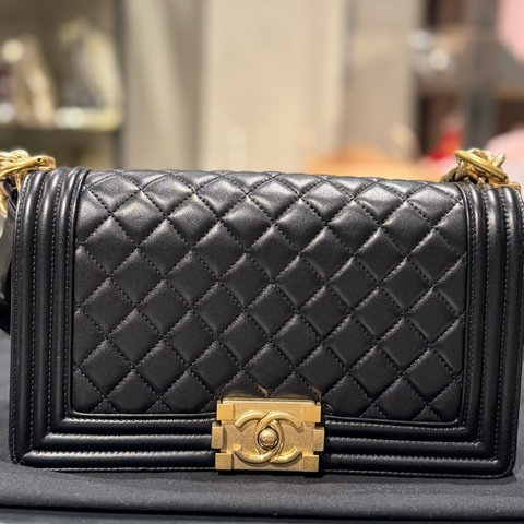 Chanel boy25小羊皮