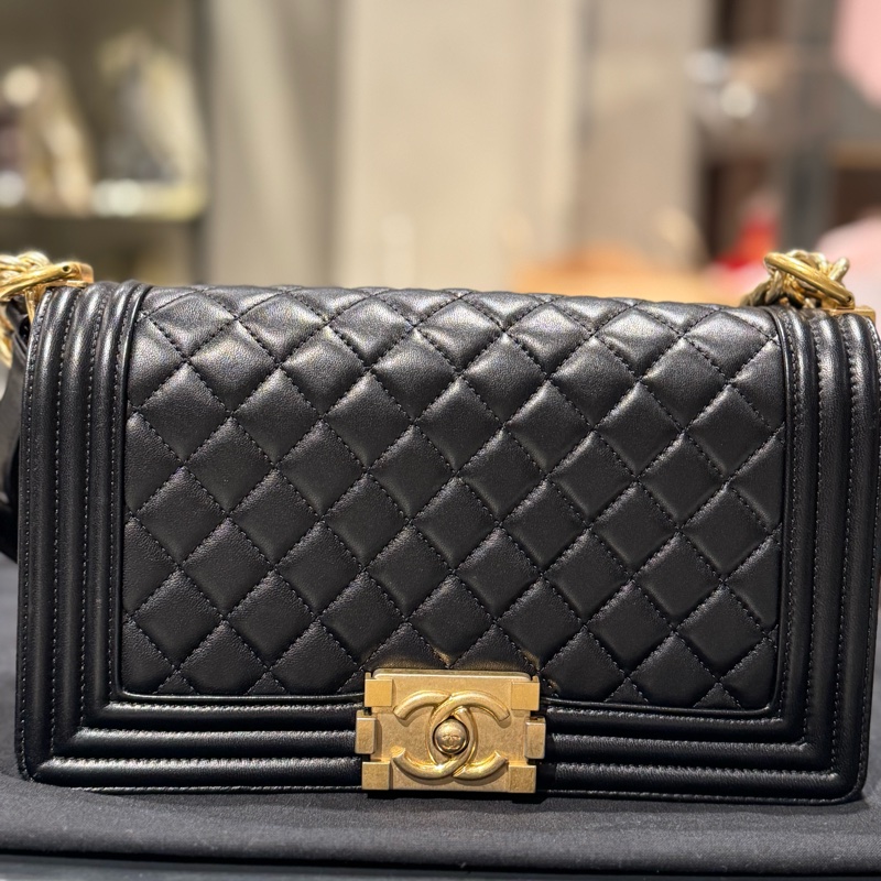 Chanel boy25小羊皮-0