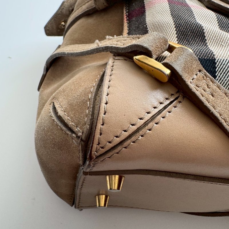 BURBERRY 經典格紋手提包-2