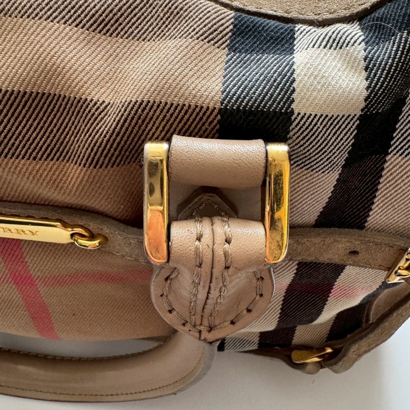 BURBERRY 經典格紋手提包-7