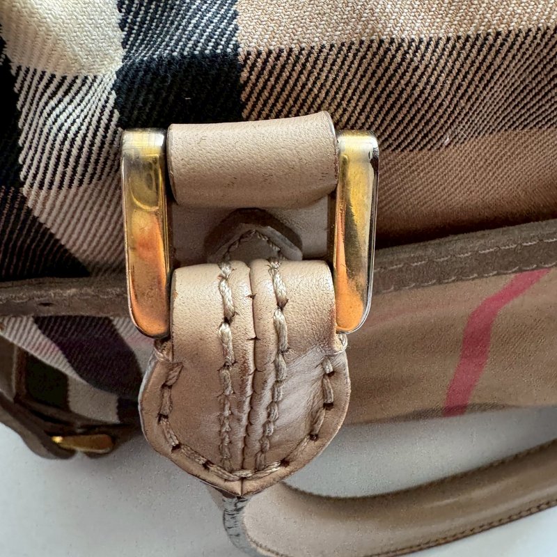 BURBERRY 經典格紋手提包-13