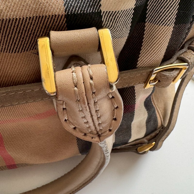 BURBERRY 經典格紋手提包-14