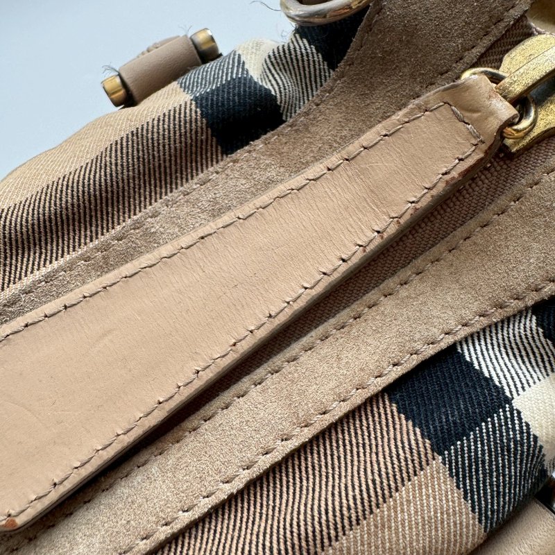 BURBERRY 經典格紋手提包-15