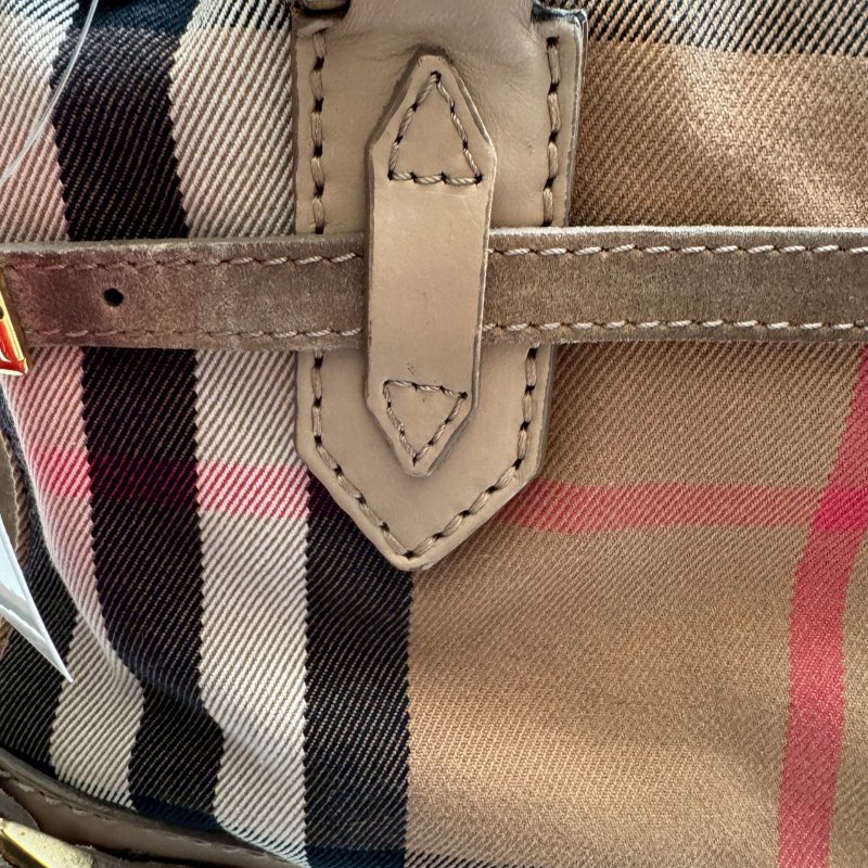 BURBERRY 經典格紋手提包-18