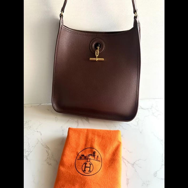 【LA LUNE】絕版中古包 Hermes Vespa PM皮革包 側背包 單肩包 二手包 斜背包-4