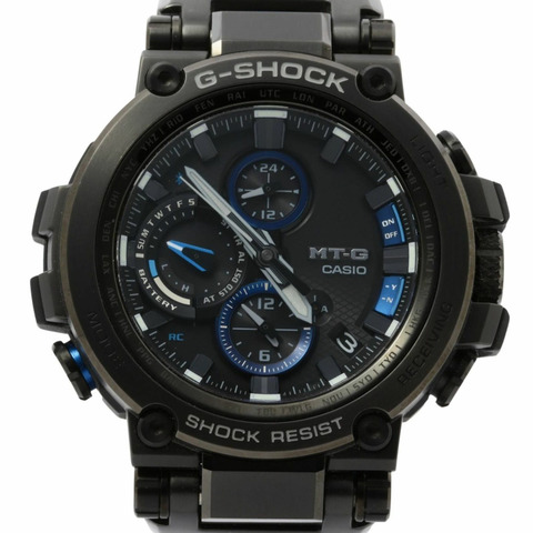 卡西歐 G-SHOCK MTG MTGB1000 系列 MTGB1000BD1AJF 男士模擬腕錶，黑色樹脂/不鏽鋼