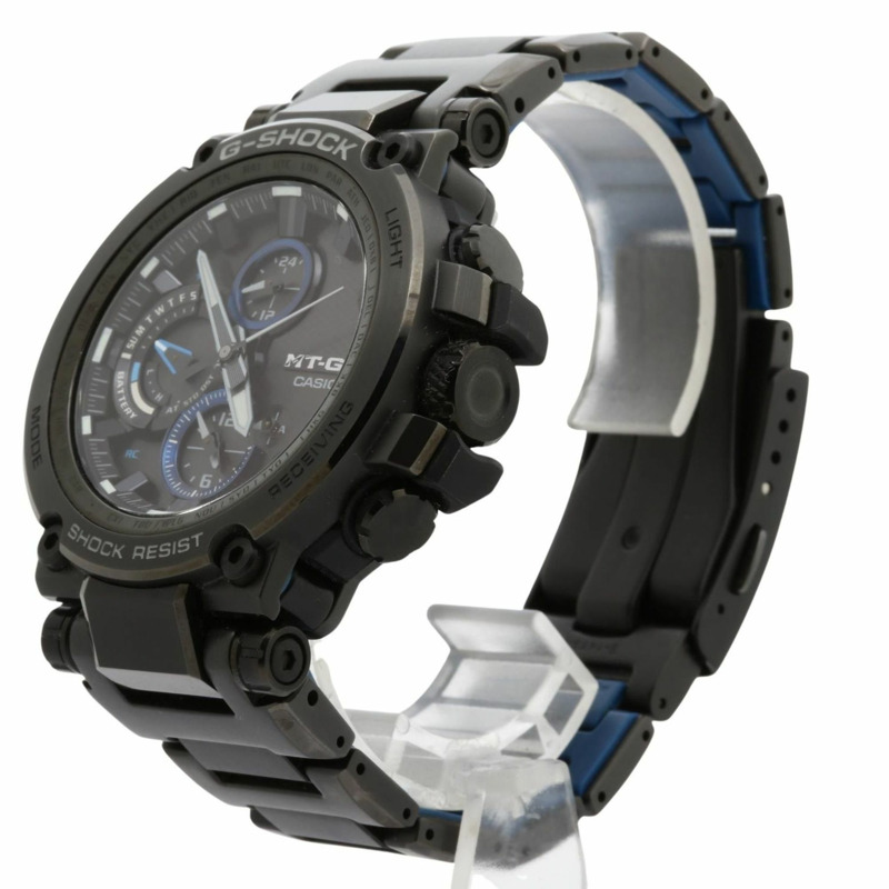 卡西歐 G-SHOCK MTG MTGB1000 系列 MTGB1000BD1AJF 男士模擬腕錶，黑色樹脂/不鏽鋼-1