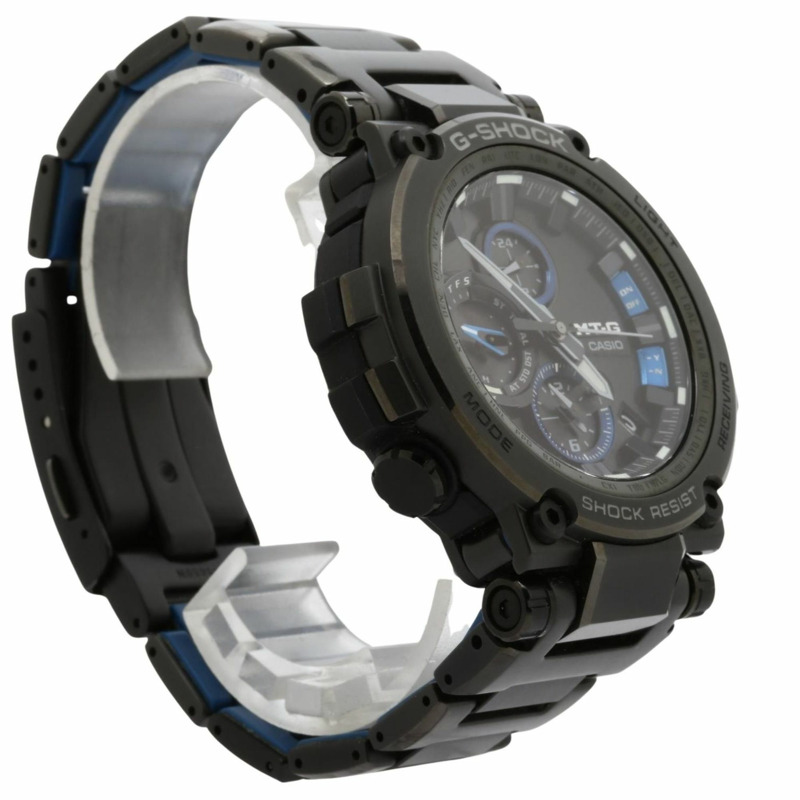 卡西歐 G-SHOCK MTG MTGB1000 系列 MTGB1000BD1AJF 男士模擬腕錶，黑色樹脂/不鏽鋼-2