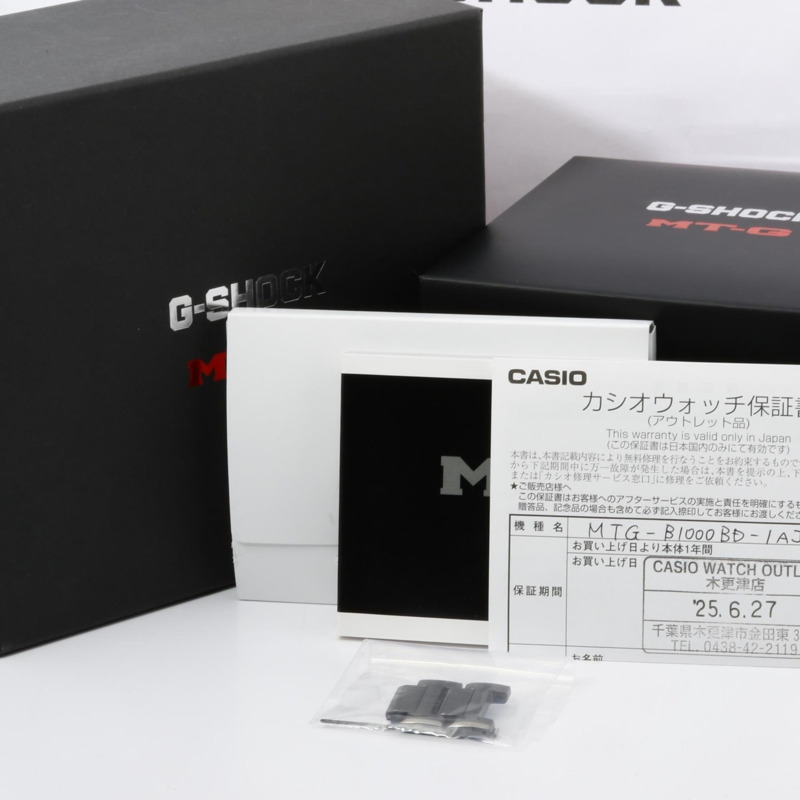 卡西歐 G-SHOCK MTG MTGB1000 系列 MTGB1000BD1AJF 男士模擬腕錶，黑色樹脂/不鏽鋼-7