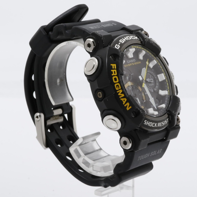 卡西歐 G-SHOCK Master of G Sea Frogman GWFA10001AJF 男士模擬腕錶，黑色，碳纖維增強樹脂/不銹鋼-2