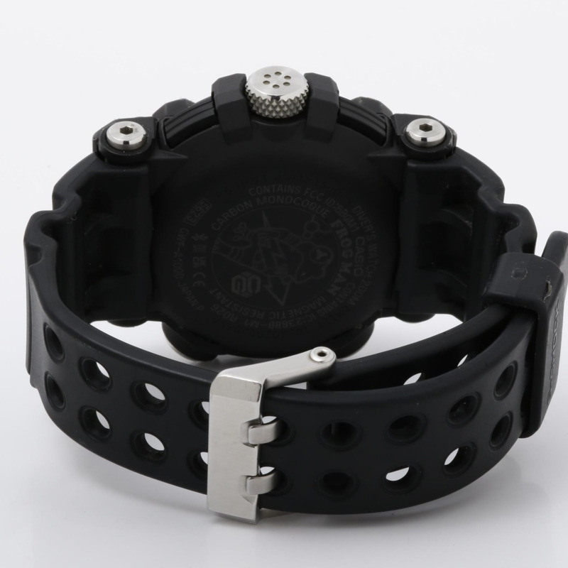 卡西歐 G-SHOCK Master of G Sea Frogman GWFA10001AJF 男士模擬腕錶，黑色，碳纖維增強樹脂/不銹鋼-4