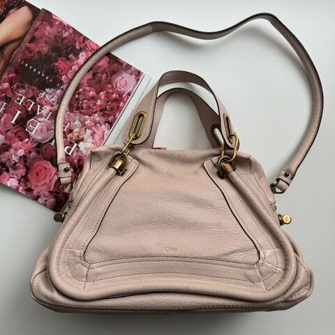 CHLOE 淺膚色PARTY真皮手提肩背包