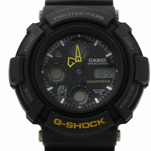 卡西歐 G-SHOCK 高斯曼 AW571BM1T 男士腕錶，黑色樹脂/鈦金屬