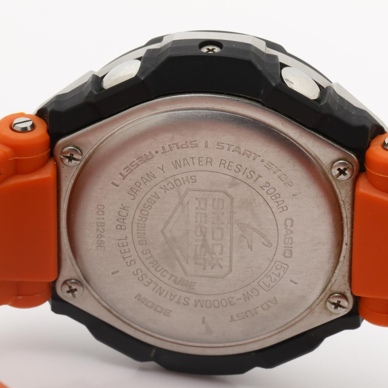 卡西歐 G-SHOCK 天空駕駛艙 GW3000M4AER 男士模擬腕錶，黑色和橙色樹脂不銹鋼錶殼-3