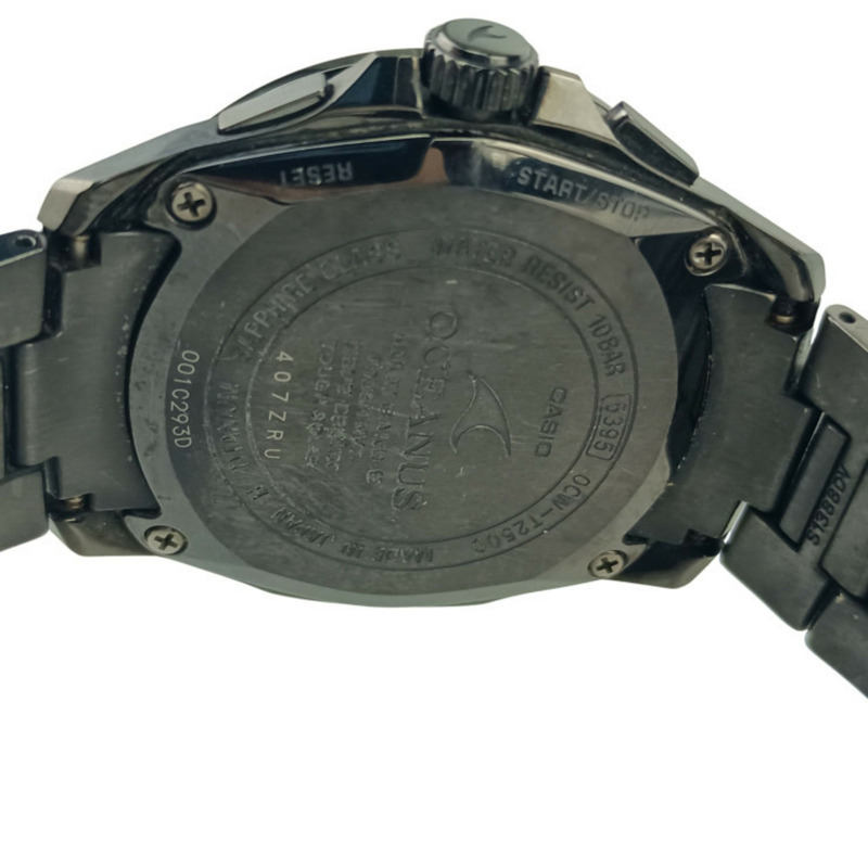 卡西歐 Oceanus OCWT2500B1AJF 男士模擬腕錶，黑色錶盤，鈦金屬錶殼-8
