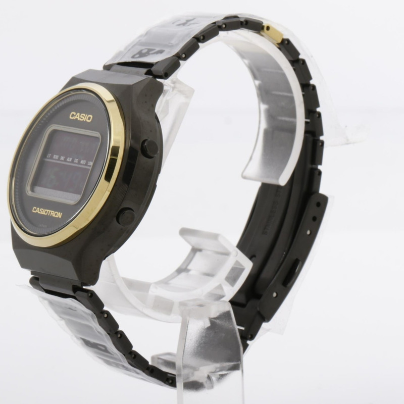 卡西歐 (CASIO) TRN50ZE1AJR 男士電子錶，黑色不鏽鋼錶殼，50週年紀念款，CASIOTRON-1