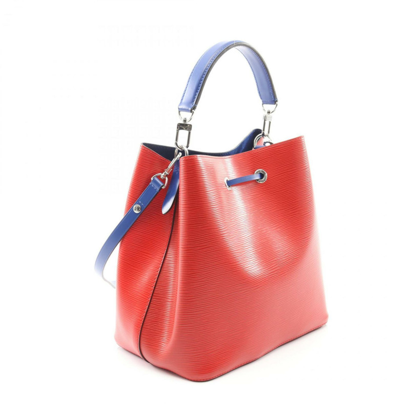 路易威登 NeoNoe Epi Coquelicot 手提包，皮革，女士，紅藍配色，M54365-1