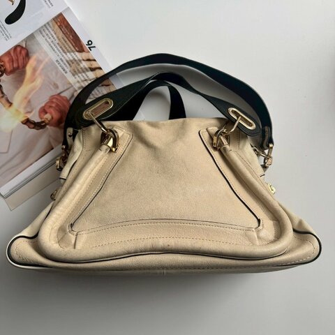 CHLOE 米白色PARTY 手提兩用包