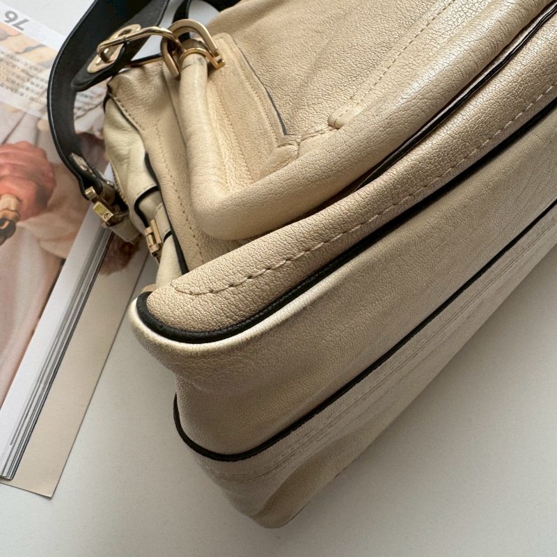 CHLOE 米白色PARTY 手提兩用包-4