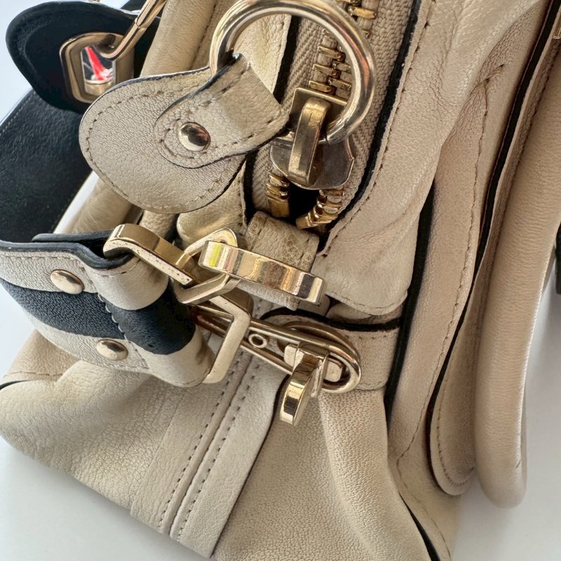 CHLOE 米白色PARTY 手提兩用包-18