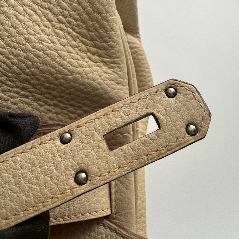 HERMES 米白色 41 birkin shoulder方塊L刻-17