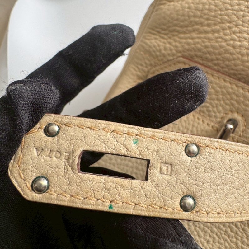 HERMES 米白色 41 birkin shoulder方塊L刻-18