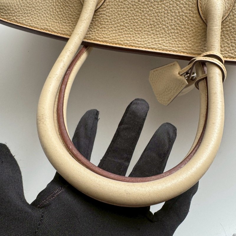 HERMES 米白色 41 birkin shoulder方塊L刻-22