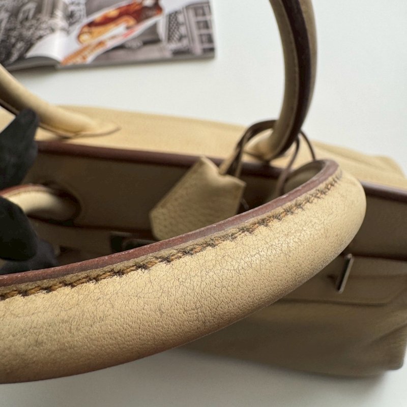 HERMES 米白色 41 birkin shoulder方塊L刻-24