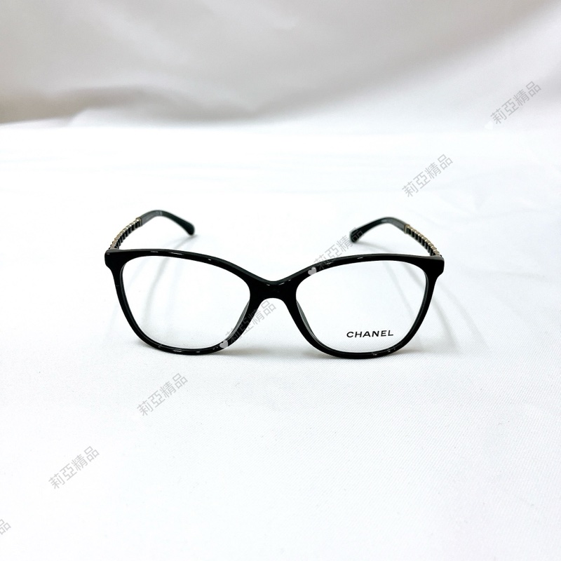 莉亞精品♡ Chanel 3408 平光眼鏡 二手美品-3
