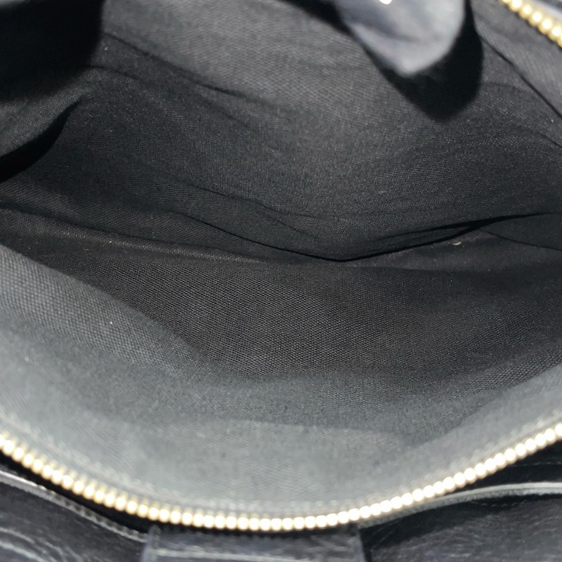 Gucci/古馳黑色竹節全皮單肩斜挎包-15