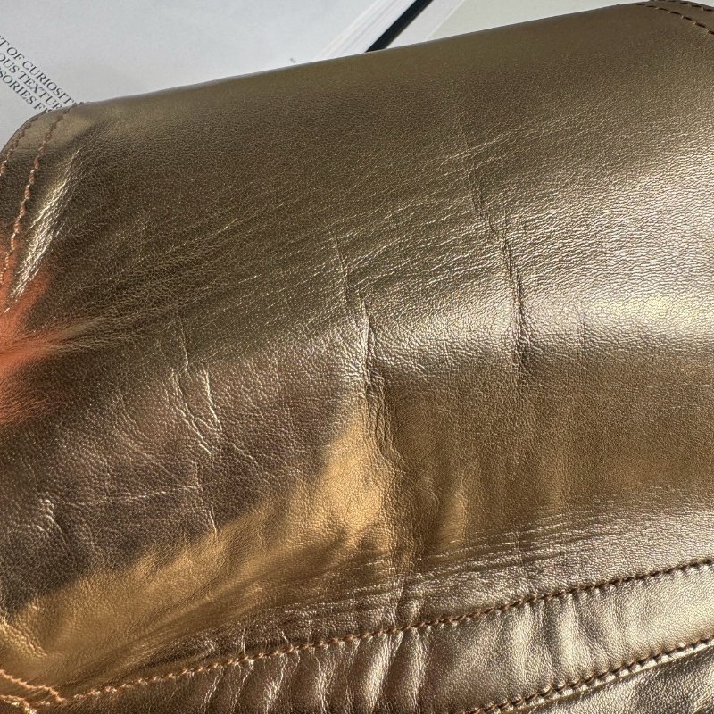 TODS 香檳金大圓環單肩包-12