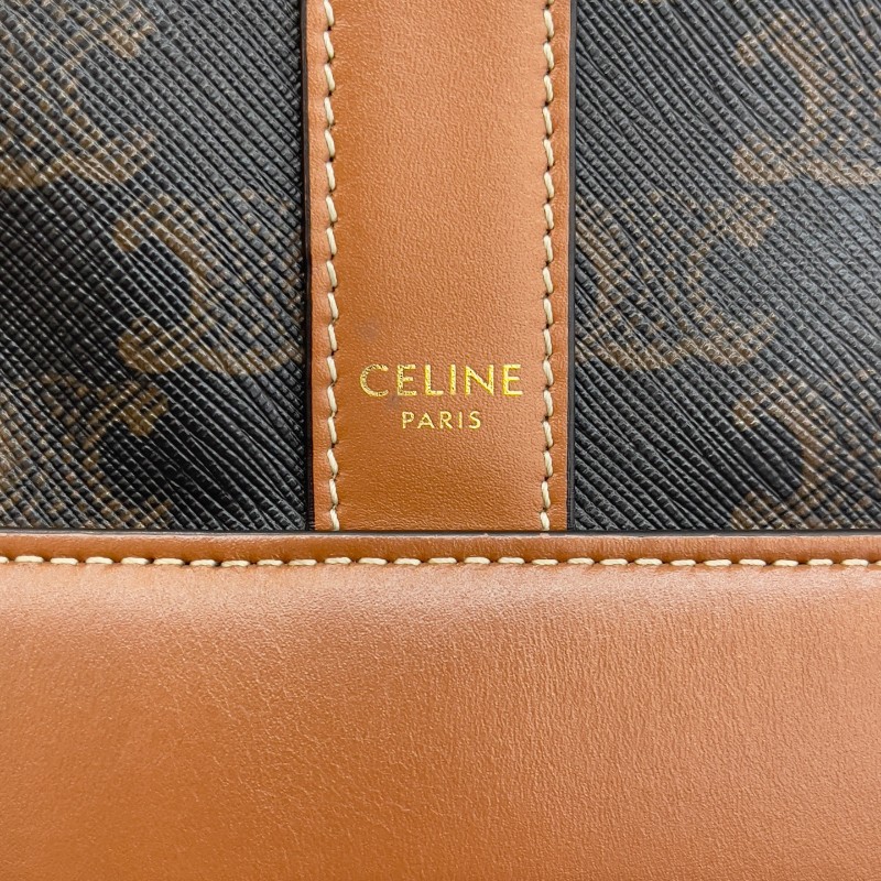 Celine/賽琳水桶中號老花單肩斜挎包-14