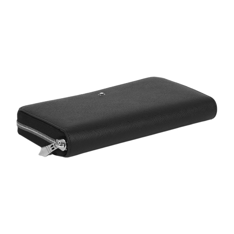 Sartorial 匠心系列ㄇ形拉鍊12卡長夾(黑色)-3