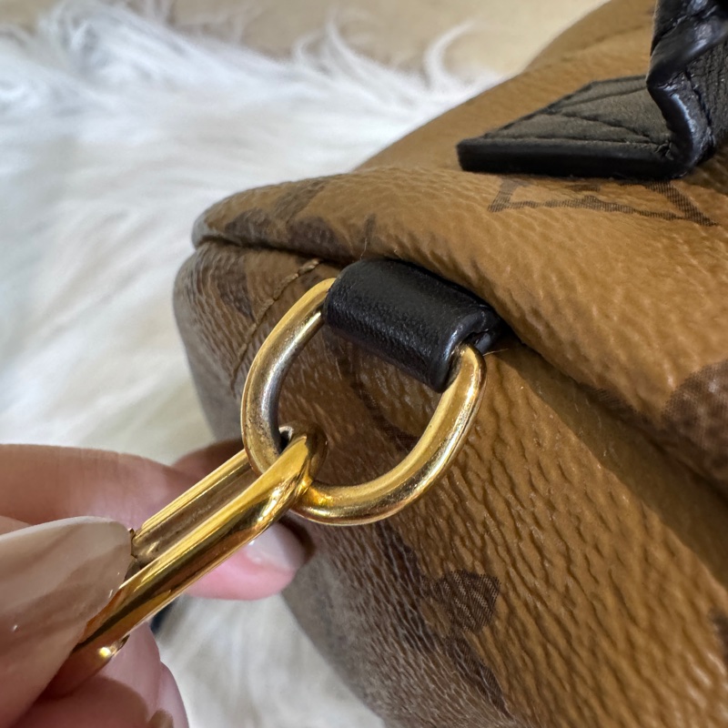 LV Palm Springs Mini 雙色原花小書包-10