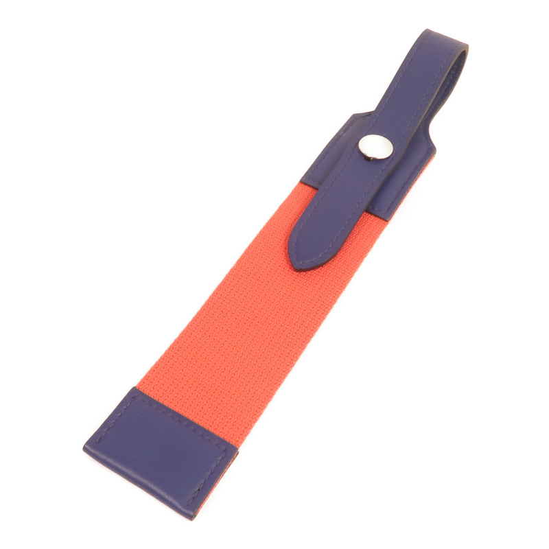 HERMES 皮革Luggage Tag銀扣行李標籤-2