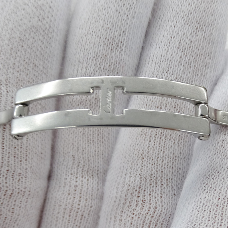 卡地亞 Tank Française 女士腕錶，小型石英錶，不鏽鋼錶殼，型號 W51008Q3，銀色/象牙色，拋光處理-4