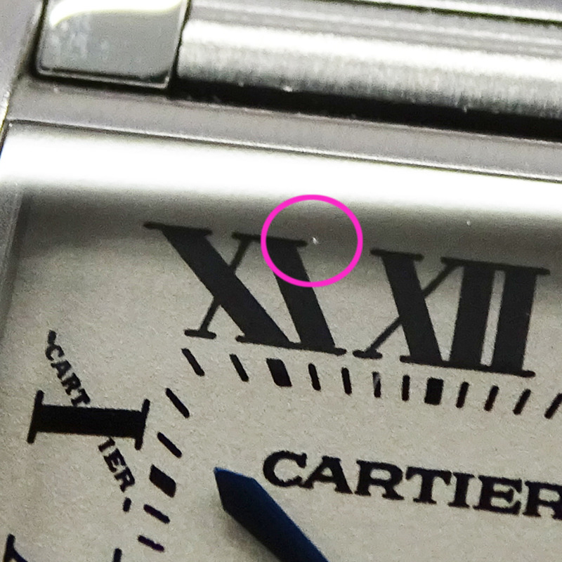 卡地亞 Tank Française 女士腕錶，小型石英錶，不鏽鋼錶殼，型號 W51008Q3，銀色/象牙色，拋光處理-12