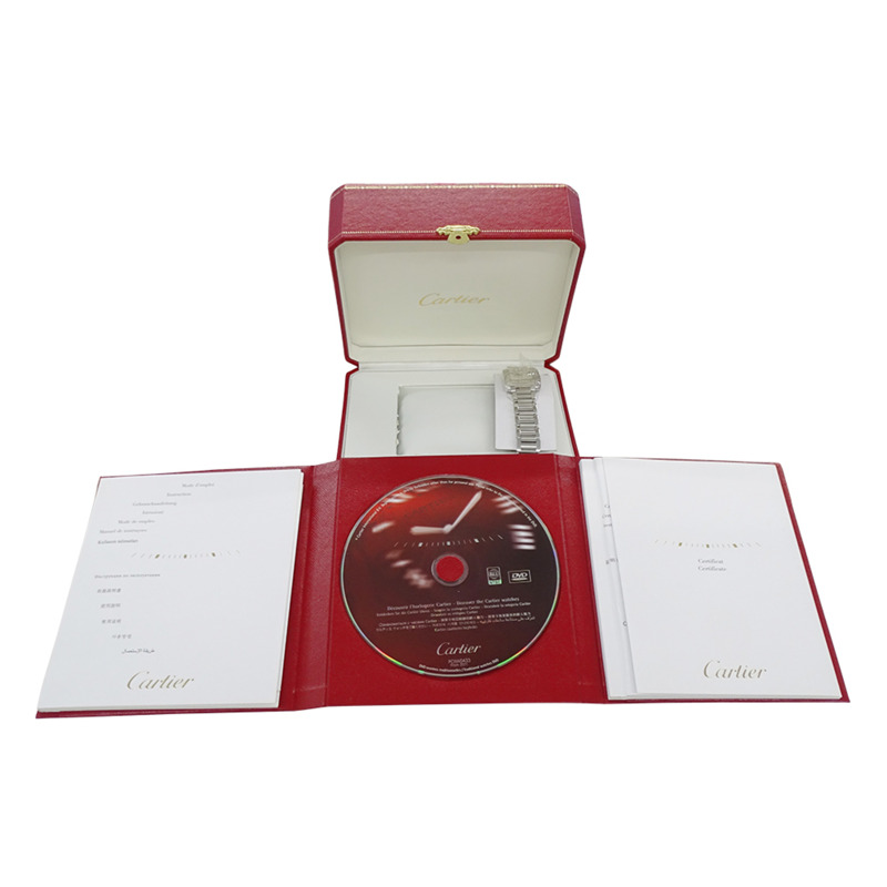 卡地亞 Tank Anglaise SM 女士石英腕錶，不鏽鋼材質，銀色，方形，拋光，型號 W5310022-6