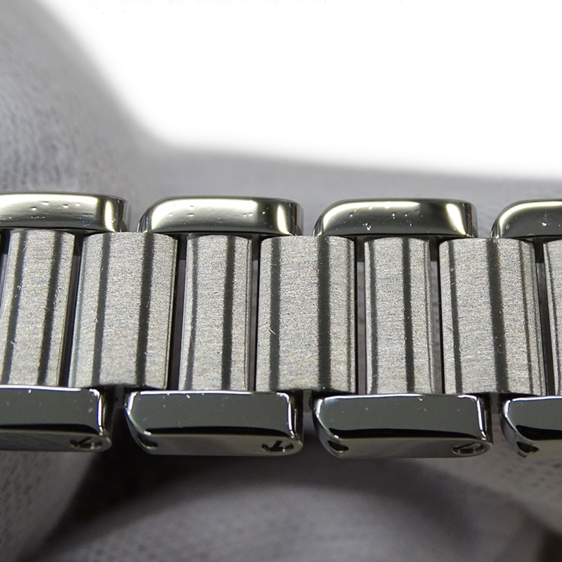 卡地亞 Tank Anglaise SM 女士石英腕錶，不鏽鋼材質，銀色，方形，拋光，型號 W5310022-8