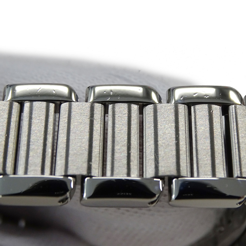 卡地亞 Tank Anglaise SM 女士石英腕錶，不鏽鋼材質，銀色，方形，拋光，型號 W5310022-9