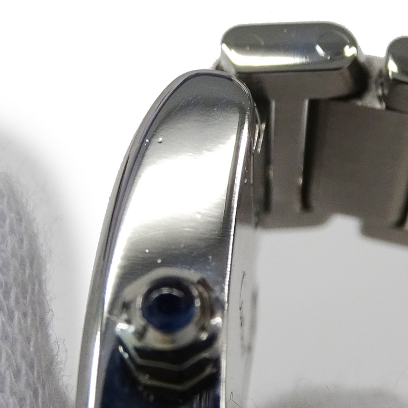 卡地亞 Tank Française 女士腕錶，小型石英錶，不鏽鋼錶殼，型號 W51008Q3，銀色/象牙色，拋光處理-10