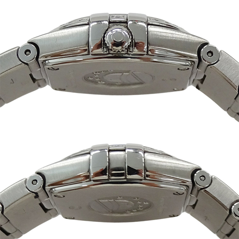 歐米茄星座系列女士腕錶，型號123.15.24.60.55.005，拋光錶殼，石英機芯，不鏽鋼錶殼，銀色歐米茄標誌，拋光處理-2