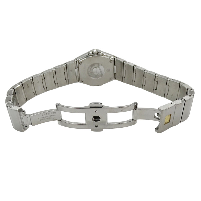 歐米茄星座系列女士腕錶，型號123.15.24.60.55.005，拋光錶殼，石英機芯，不鏽鋼錶殼，銀色歐米茄標誌，拋光處理-3