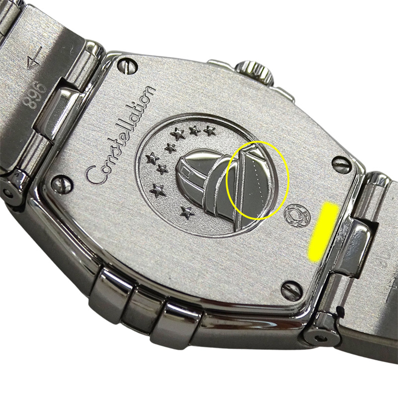 歐米茄星座系列女士腕錶，型號123.15.24.60.55.005，拋光錶殼，石英機芯，不鏽鋼錶殼，銀色歐米茄標誌，拋光處理-5