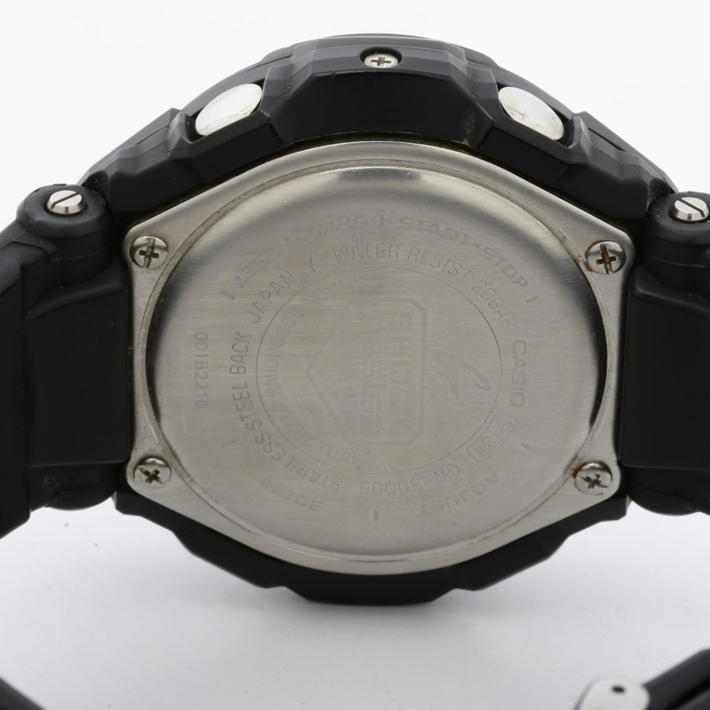 卡西歐 G-SHOCK Master of G Air Gravitymaster GW3000B1AJF 男士黑色樹脂錶殼不鏽鋼指針腕錶-3