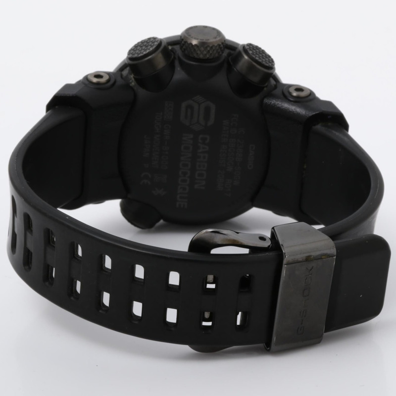 卡西歐 G-SHOCK MASTER OF G AIR GRAVITYMASTER GWRB10001AJF 男士黑色碳纖維紋理模擬腕錶-4
