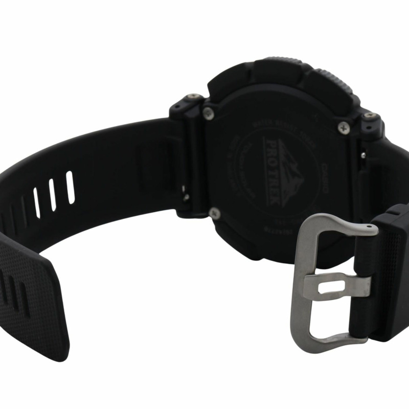 卡西歐 Pro Trek Climber 系列 PRG3401JF 男士數位手錶，黑色樹脂錶殼-4