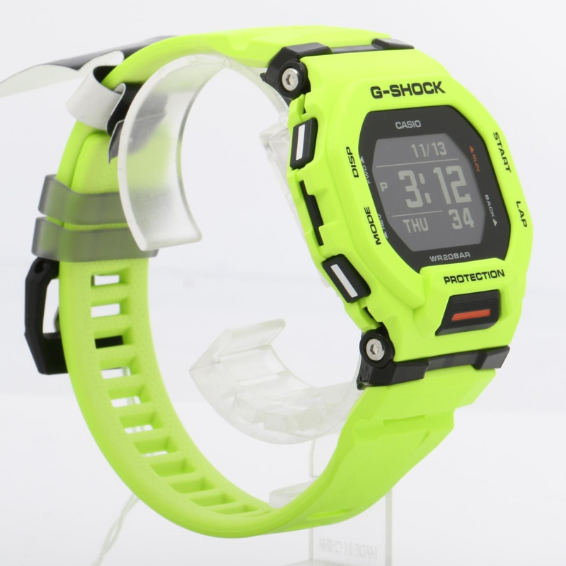 Casio G-SHOCK GSQUAD GBD200 系列 GBD2009JF 黃色樹脂男士數位手錶-2