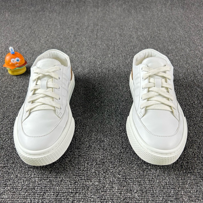 97新 Hermes愛馬仕白色板鞋 尺碼：38 白色簡約時尚 徽標低調大氣  HB5017-0